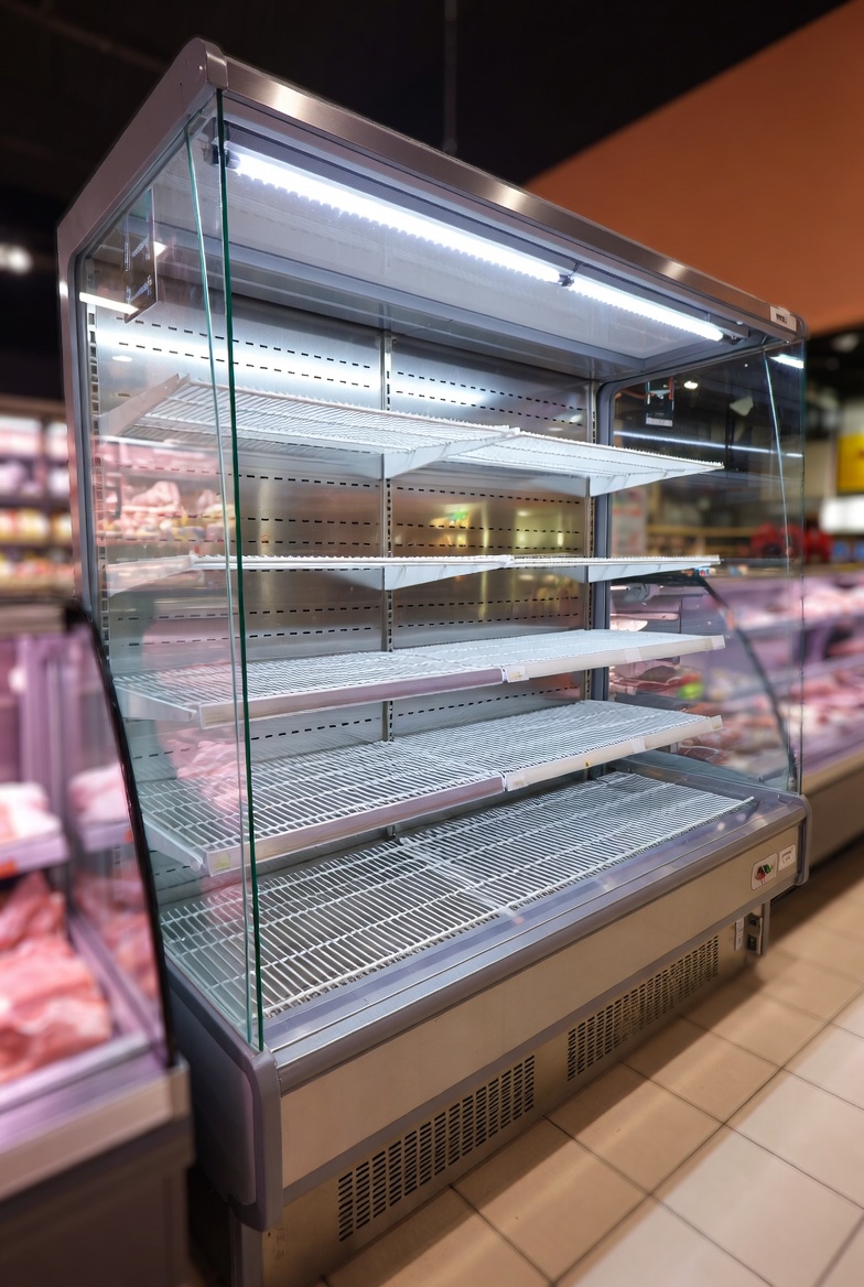 Cam Kapaklı Kasap Teşhir Dolabı 150 cm